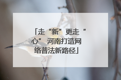走“新”更走“心” 河南打造网络普法新路径