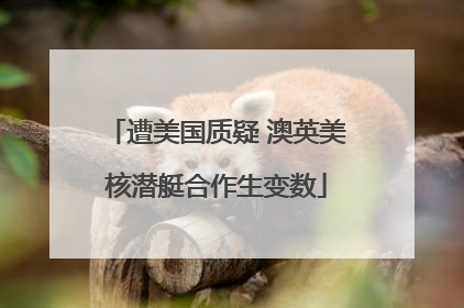 遭美国质疑 澳英美核潜艇合作生变数
