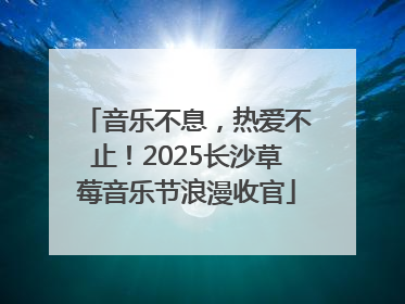 音乐不息，热爱不止！2025长沙草莓音乐节浪漫收官