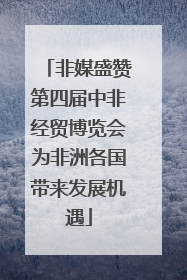 非媒盛赞第四届中非经贸博览会为非洲各国带来发展机遇