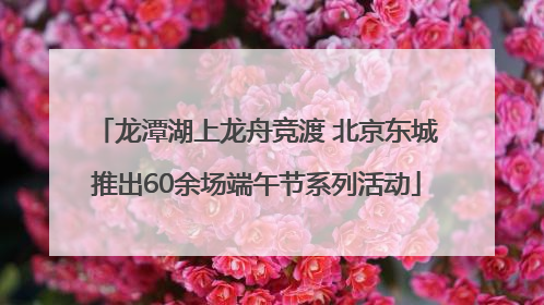 龙潭湖上龙舟竞渡 北京东城推出60余场端午节系列活动