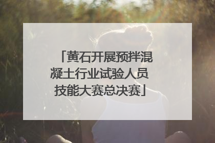 黄石开展预拌混凝土行业试验人员技能大赛总决赛