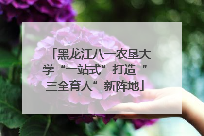 黑龙江八一农垦大学“一站式”打造“三全育人”新阵地