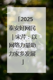 2025泰安好网民｜宋芹：以网络力量助力家乡发展