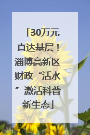 30万元直达基层！淄博高新区财政“活水”激活科普新生态