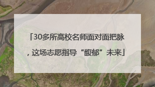 30多所高校名师面对面把脉，这场志愿指导“馥郁”未来