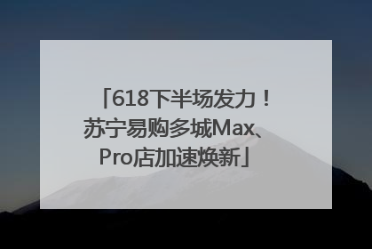 618下半场发力！苏宁易购多城Max、Pro店加速焕新