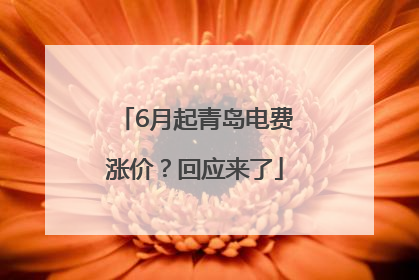 6月起青岛电费涨价？回应来了